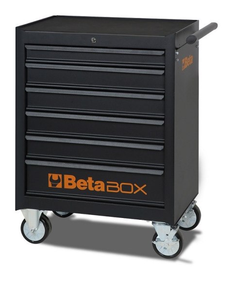 WÓZEK NARZĘDZIOWY Z 6 SZUFLADAMI CZARNY C04BOX BETA WÓZEK NARZĘDZIOWY Z 6 SZUFLADAMI CZARNY C04BOX BETA