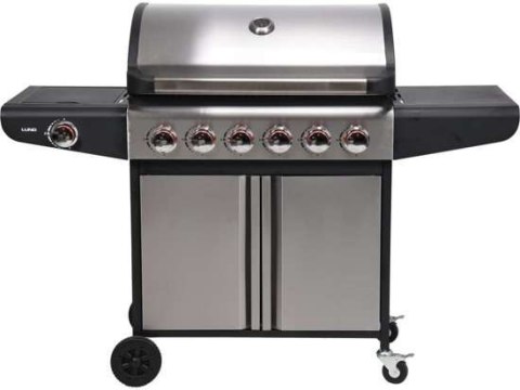 GRILL GAZOWY 6+1 STAL NIERDZEWNA 18,2KW LUND GRILL GAZOWY 6+1 STAL NIERDZEWNA 18,2KW LUND