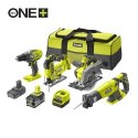 ZESTAW ELEKTRONARZĘDZI AKUM. RKC184C-242S 18V 1*2.0AH 1*4.0A RYOBI