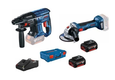 ZESTAW NARZĘDZI AKUM. GBH 180-LI + GWS 180-L1 2*4.0AH XLBOXX BOSCH ZESTAW NARZĘDZI AKUM. GBH 180-LI + GWS 180-L1 2*4.0AH XLBOXX BOSCH