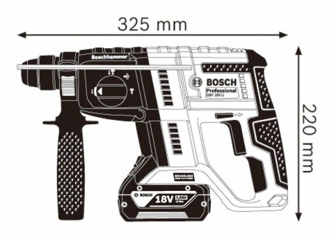 ZESTAW NARZĘDZI AKUM. GBH 180-LI + GWS 180-L1 2*4.0AH XLBOXX BOSCH ZESTAW NARZĘDZI AKUM. GBH 180-LI + GWS 180-L1 2*4.0AH XLBOXX BOSCH