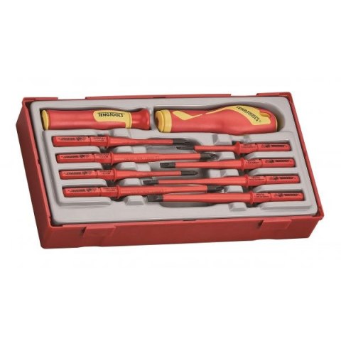 ZESTAW WKRĘTAKÓW 1000V IZOLOWANYCH 10SZT. TENG TOOLS ZESTAW WKRĘTAKÓW 1000V IZOLOWANYCH 10SZT. TENG TOOLS