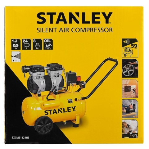 KOMPRESOR BEZOLEJOWY WYCISZONY 24L 230V 8 BAR STANLEY KOMPRESOR BEZOLEJOWY WYCISZONY 24L 230V 8 BAR STANLEY