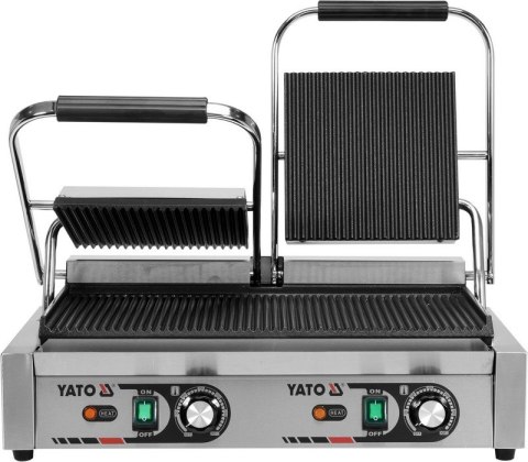 PODWÓJNY GRILL KONTAKTOWY RYFLOWANY 58CM, 3,6KW YATO PODWÓJNY GRILL KONTAKTOWY RYFLOWANY 58CM, 3,6KW YATO