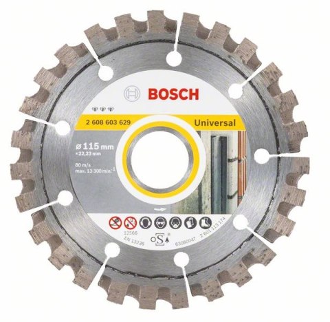 TARCZA DIAMENTOWA UNIVERSAL 115MM BOSCH TARCZA DIAMENTOWA UNIVERSAL 115MM BOSCH