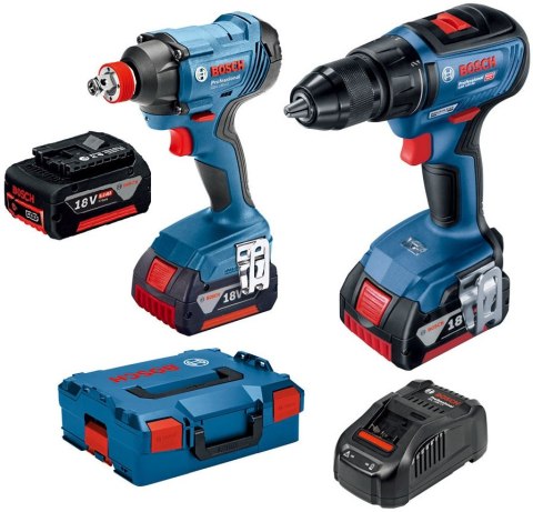 ZESTAW NARZĘDZI AKUM. GDX180LI+GSR18V-50 3*5.0AH L-BOXX BOSCH ZESTAW NARZĘDZI AKUM. GDX180LI+GSR18V-50 3*5.0AH L-BOXX BOSCH