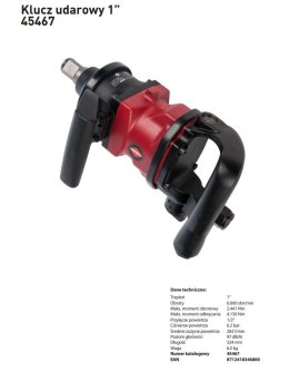 KLUCZ UDAROWY KOMPAKTOWY 1'' HD 1800NM AIRPRESS