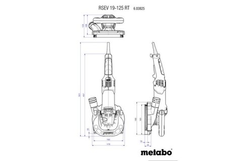 SZLIFIERKA DO BETONU RSEV 19-125 RT METABO SZLIFIERKA DO BETONU RSEV 19-125 RT METABO
