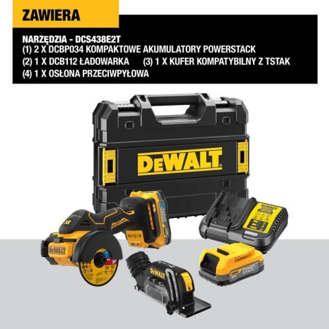 SZLIFIERKA KĄTOWA AKUMULATOROWA 76MM 18V XR 2*1.7AH DEWALT SZLIFIERKA KĄTOWA AKUMULATOROWA 76MM 18V XR 2*1.7AH DEWALT
