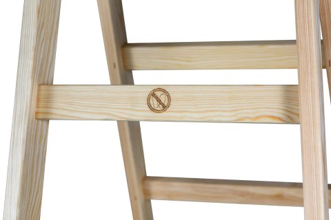 DRABINA DREWNIANA BRAKET STANDARD 2X5 SZCZEBLI 153CM DRABINA DREWNIANA BRAKET STANDARD 2X5 SZCZEBLI 153CM