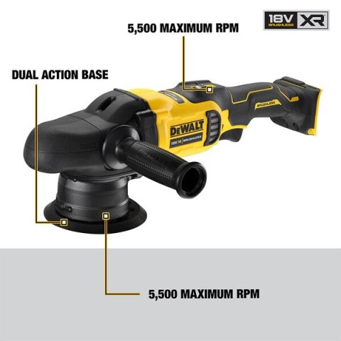 POLERKA ROTACYJNO-MIMOŚRODOWA 18V XR 125MM 0*AH DEWALT POLERKA ROTACYJNO-MIMOŚRODOWA 18V XR 125MM 0*AH DEWALT