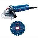SZLIFIERKA KĄTOWA 125MM GWS 9-125 S + TARCZA MULTI WHEEL BOSCH