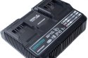 SZYBKA ŁADOWARKA PODWÓJNA SMART 18V SAS+ALL DEDRA, Z DIAGNOSTYKĄ AKUMULATORÓW