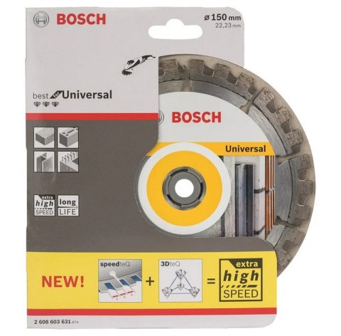 TARCZA DIAMENTOWA BEST FOR UNIVERSAL 150MM BOSCH TARCZA DIAMENTOWA BEST FOR UNIVERSAL 150MM BOSCH