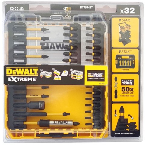 ZESTAW BITÓW FLEXTORQ 32 EL DEWALT ZESTAW BITÓW FLEXTORQ 32 EL DEWALT