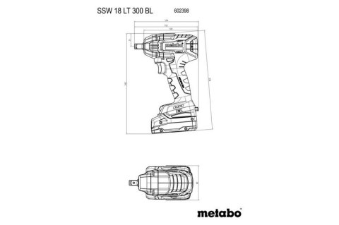ZESTAW COMBO 18V BS 18 LT BL + SSW 18 LT 300 BL 2*5.2AH METABO ZESTAW COMBO 18V BS 18 LT BL + SSW 18 LT 300 BL 2*5.2AH METABO