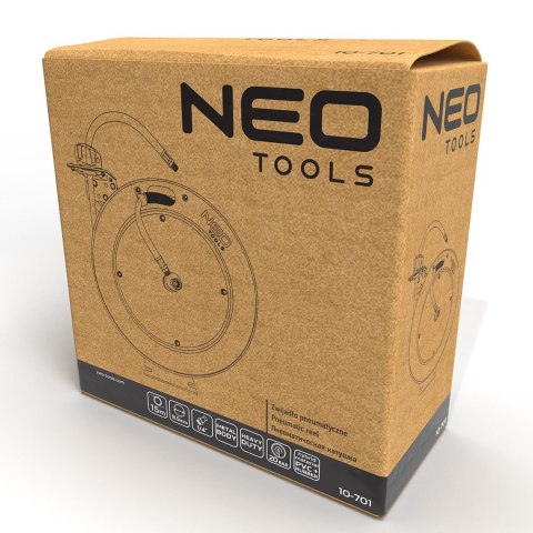 ZWIJADŁO PNEUMATYCZNE, METALOWE, OTWARTE, 9,5MM*15M NEO ZWIJADŁO PNEUMATYCZNE, METALOWE, OTWARTE, 9,5MM*15M NEO