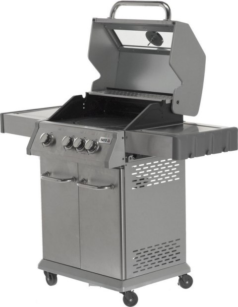 GRILL GAZOWY 3+1 STAL NIERDZEWNA 11.5KW, SZYBA YATO GRILL GAZOWY 3+1 STAL NIERDZEWNA 11.5KW, SZYBA YATO