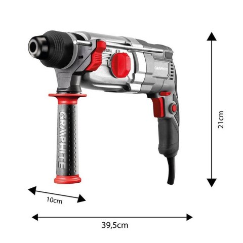 MŁOTOWIERTARKA SDS+ 900W WALIZKA GRAPHITE MŁOTOWIERTARKA SDS+ 900W WALIZKA GRAPHITE