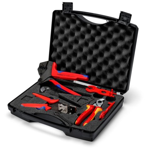WALIZKA NARZĘDZIOWA DO FOTOWOLTAIKI MULTI-CONTACT 4, 7CZ. KNIPEX WALIZKA NARZĘDZIOWA DO FOTOWOLTAIKI MULTI-CONTACT 4, 7CZ. KNIPEX