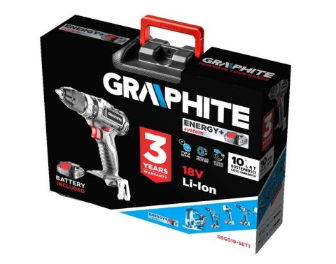 WIERTARKO-WKRĘTARKA AKUMULAT.BEZSZCZ.ENERGY+18V 2AH GRAPHITE WIERTARKO-WKRĘTARKA AKUMULAT.BEZSZCZ.ENERGY+18V 2AH GRAPHITE