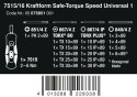 WKRĘTAK DYNAMOMETR. SAFE-TORQUE SPEED UNIWERSA1,7515/16,16CZ WERA