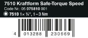 WKRĘTAK DYNAMOMETRYCZNY SAFE-TORQUE SPEED 7510,1-3 NM, 1/4'' WERA WKRĘTAK DYNAMOMETRYCZNY SAFE-TORQUE SPEED 7510,1-3 NM, 1/4'' WERA