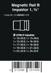 ZESTAW KLUCZY NASAD. ZYKLOP 3/8'',B IMPAKTOR,LISTW.MAG.10CZ. WERA ZESTAW KLUCZY NASAD. ZYKLOP 3/8'',B IMPAKTOR,LISTW.MAG.10CZ. WERA