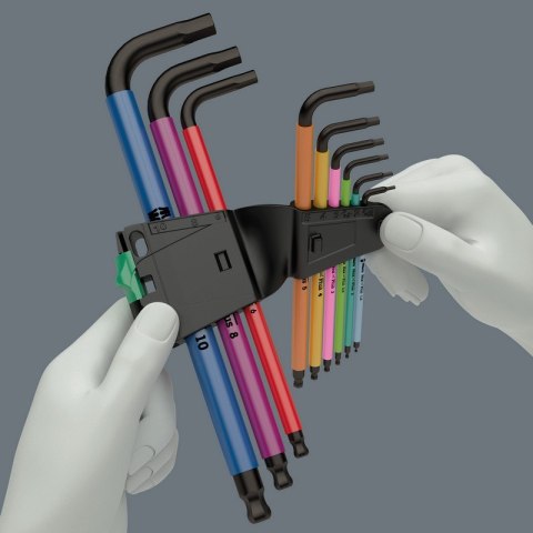 ZESTAW KLUCZY TRZPIENIOWYCH Z KULKĄ BLACKLASER 9 SZTUK WERA ZESTAW KLUCZY TRZPIENIOWYCH Z KULKĄ BLACKLASER 9 SZTUK WERA
