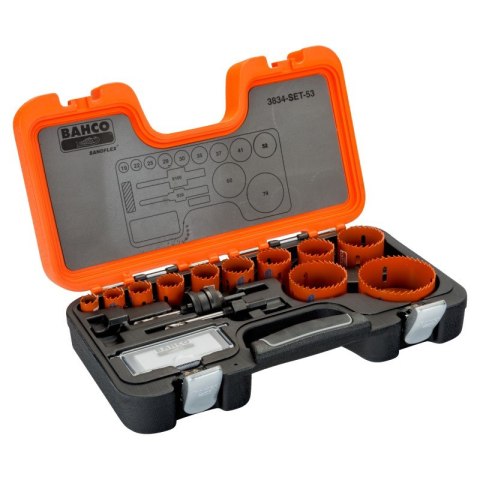 ZESTAW OTWORNIC BIMETALOWYCH 11 EL. BAHCO