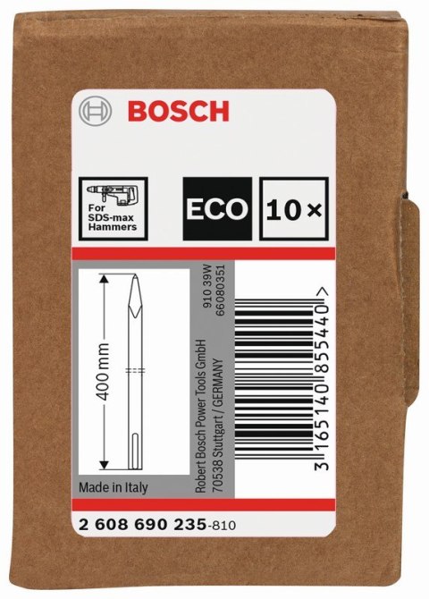 DŁUTO SZPIC SDS-MAX 400MM 10 SZT. BOSCH DŁUTO SZPIC SDS-MAX 400MM 10 SZT. BOSCH