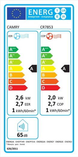 KLIMATYZATOR PRZENOŚNY CR 7853 Z WI FI CAMRY