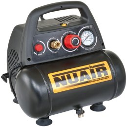 KOMPRESOR BEZOLEJOWY 6L 8 BAR 1,5KM NUAIR | Wydajność 180L/min, Zasilanie 230V, Wydajność na ssaniu 222L/min
