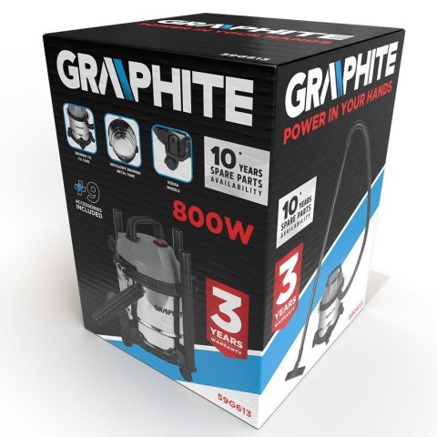 ODKURZACZ PRZEMYSŁOWY 800W 12L GRAPHITE ODKURZACZ PRZEMYSŁOWY 800W 12L GRAPHITE