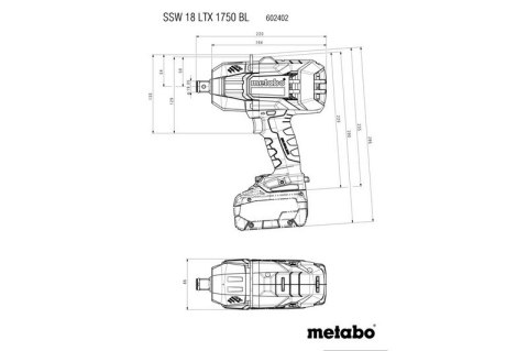 KLUCZ UDAROWY AKUMULATOROWY 3/4'' SSW 18 LTX 1750 BL METABO KLUCZ UDAROWY AKUMULATOROWY 3/4'' SSW 18 LTX 1750 BL METABO
