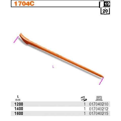ŁOM DWUSTRONNY 1600MM BETA ŁOM DWUSTRONNY 1600MM BETA
