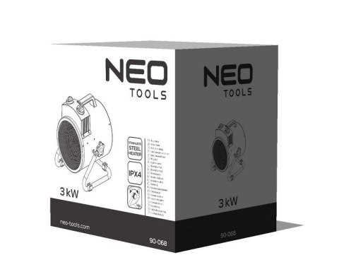 NAGRZEWNICA ELEKTRYCZNA 3KW PRZEMYSŁOWA REGULACJA USTAWIENIA NEO NAGRZEWNICA ELEKTRYCZNA 3KW PRZEMYSŁOWA REGULACJA USTAWIENIA NEO