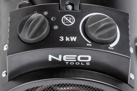 NAGRZEWNICA ELEKTRYCZNA 3KW PRZEMYSŁOWA REGULACJA USTAWIENIA NEO NAGRZEWNICA ELEKTRYCZNA 3KW PRZEMYSŁOWA REGULACJA USTAWIENIA NEO