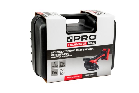 PRO | PRZYSSAWKA WIBRACYJNA DO PŁYTEK STANDARD 1*2.0AH | MONTAŻ, PRZENOSZENIE PŁYTEK PRO | PRZYSSAWKA WIBRACYJNA DO PŁYTEK STANDARD 1*2.0AH | MONTAŻ, PRZENOSZENIE PŁYTEK