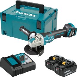 SZLIFIERKA KĄTOWA AKUMULATOROWA 125MM BLDC 18V X-LOCK MAKITA