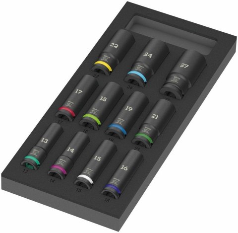 WKŁADKA PIANKOWA 9725 ZYKLOP C, 1/2''ZEST.KL.NASADOWY 11CZ. WERA WKŁADKA PIANKOWA 9725 ZYKLOP C, 1/2''ZEST.KL.NASADOWY 11CZ. WERA