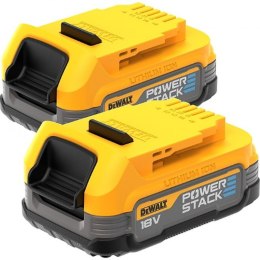 ZESTAW 2 AKUMULATORÓW POWERSTACK 18V LI-ION 1,7AH DEWALT [DCBP034E2-XJ] – KOMPAKTOWE I WYSOKO WYDAJNE