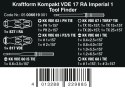 ZESTAW KRAFTFORM KOMPAKT VDE 17 RA FUNKCJA GRZECHOTKI 17CZ. WERA