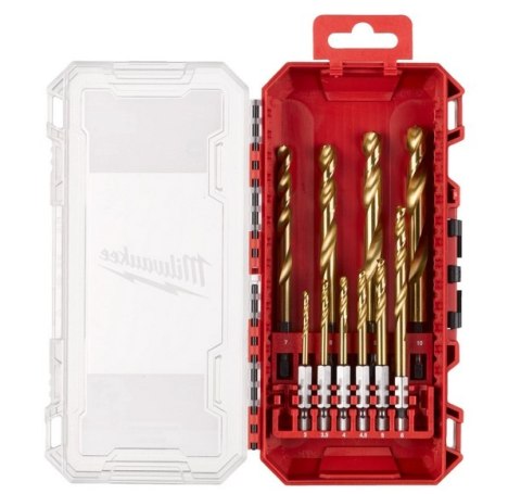 ZESTAW WIERTEŁ DO METALU HSS-G TIN RED HEX 3-10MM 10SZ MILWAUKEE ZESTAW WIERTEŁ DO METALU HSS-G TIN RED HEX 3-10MM 10SZ MILWAUKEE