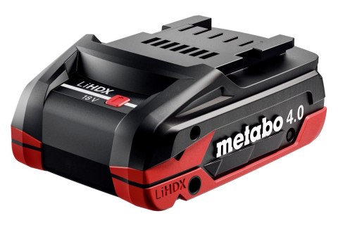 AKUMULATOR METABO LIHDXTREME 18V 4.0Ah | SZYBKIE ŁADOWANIE | TABLESS | WYSOKA WYDAJNOŚĆ AKUMULATOR METABO LIHDXTREME 18V 4.0Ah | SZYBKIE ŁADOWANIE | TABLESS | WYSOKA WYDAJNOŚĆ