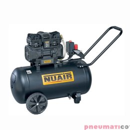 KOMPRESOR BEZOLEJOWY WYCISZONY 50L 8BAR 59DB 1.5KM NUAIR