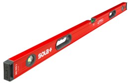 POZIOMICA WSKAŹNIK POZIOMU I PIONU RED 3 80 CM SOLA