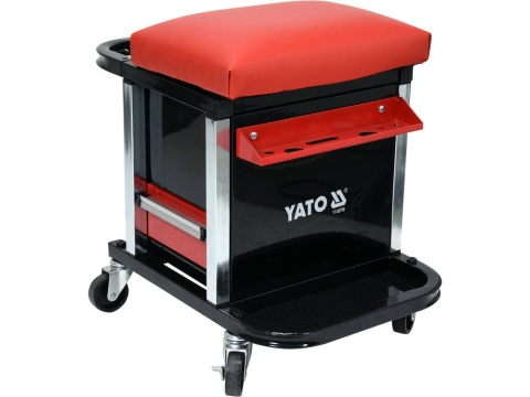 YATO | TABORET WARSZTATOWY Z 2 SZUFLADAMI | WYGODNY, MOBILNY, SOLIDNY YATO | TABORET WARSZTATOWY Z 2 SZUFLADAMI | WYGODNY, MOBILNY, SOLIDNY