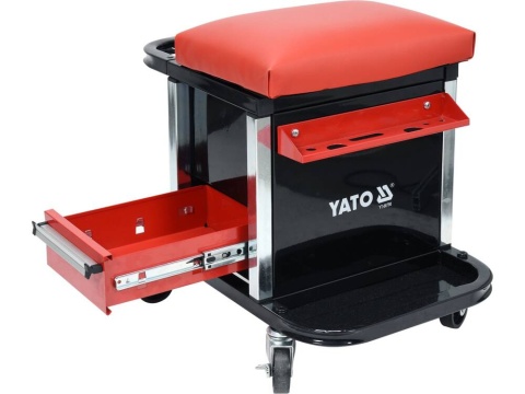 YATO | TABORET WARSZTATOWY Z 2 SZUFLADAMI | WYGODNY, MOBILNY, SOLIDNY YATO | TABORET WARSZTATOWY Z 2 SZUFLADAMI | WYGODNY, MOBILNY, SOLIDNY