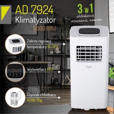KLIMATYZATOR PRZENOŚNY AD 7924 ADLER KLIMATYZATOR PRZENOŚNY AD 7924 ADLER